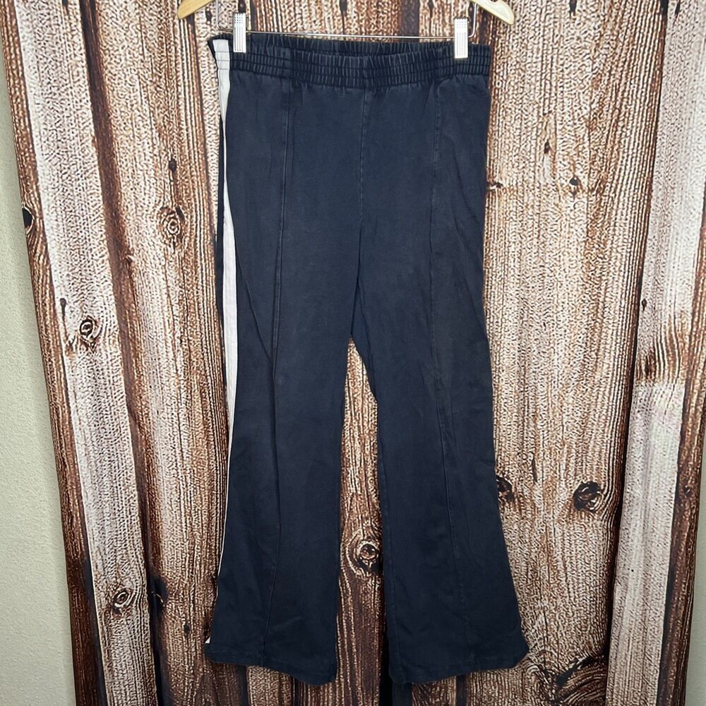Brandy Melville Wide Leg Sweatpants  Navy Blue Stripe Pants One Size